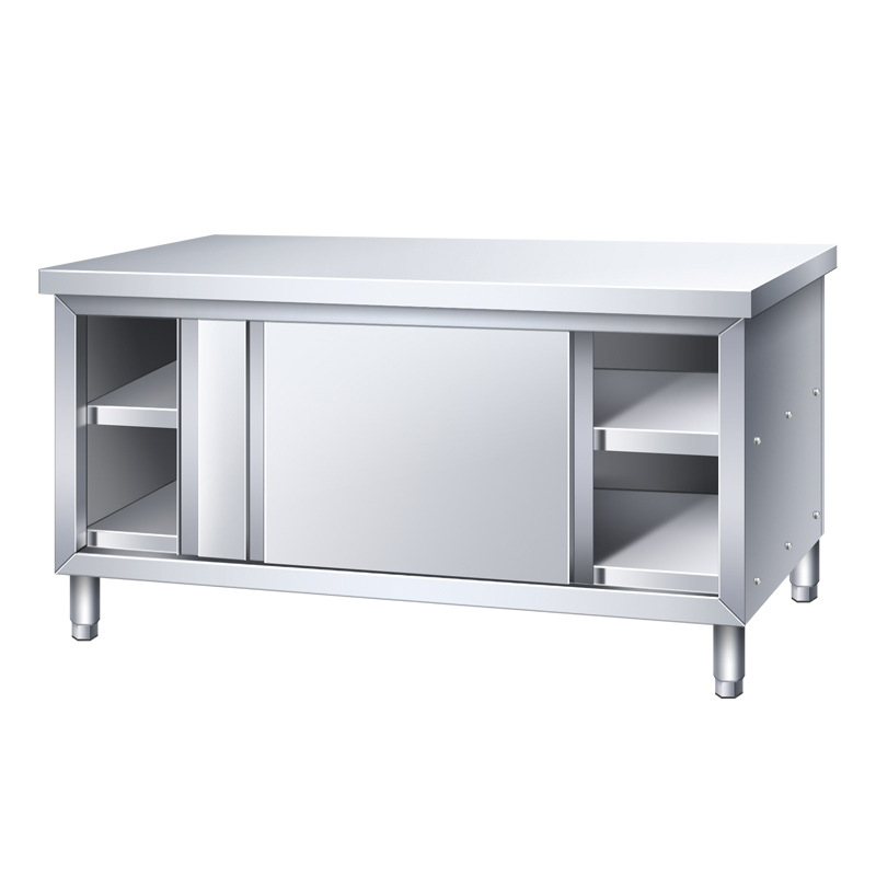 凌迪星不锈钢柜子 单通两门台高清大图