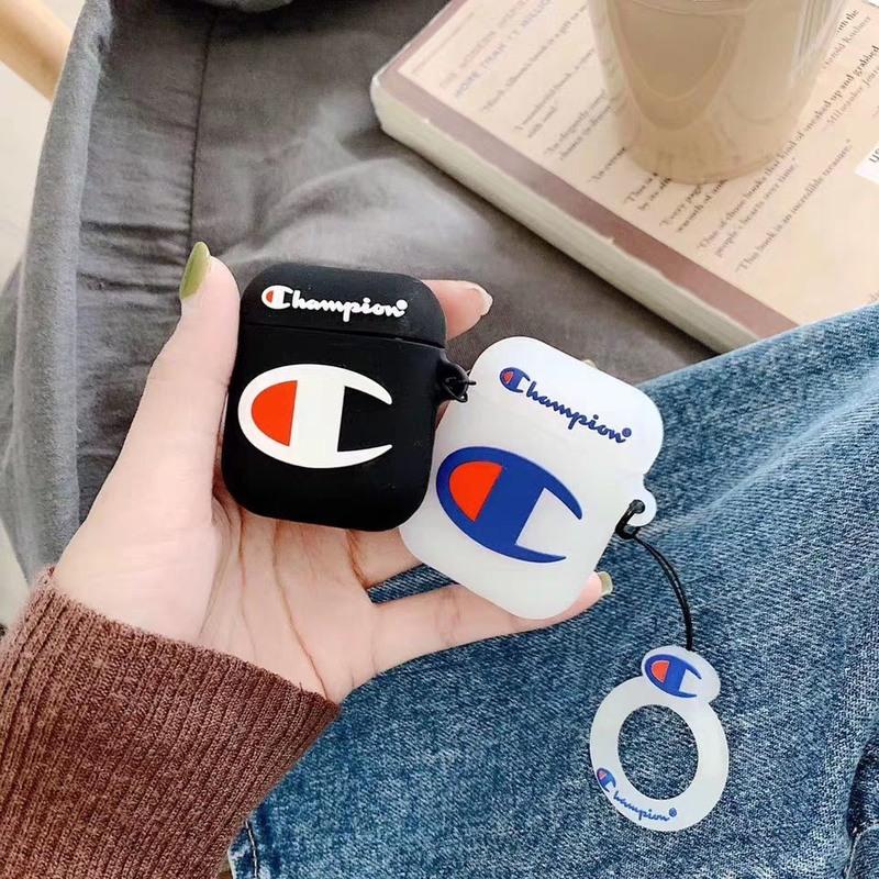 airpods保护套airpods2苹果无线蓝牙耳机iPhone冠军硅胶潮牌情侣 耳机套 冠军白色