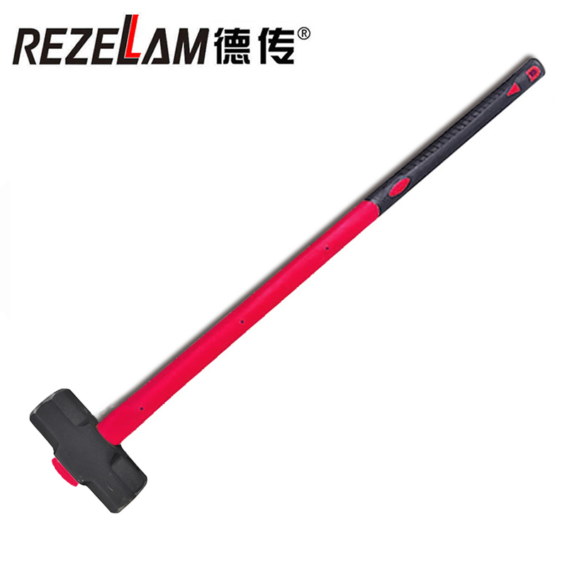 德传 纤维柄八角锤8BL大锤8磅