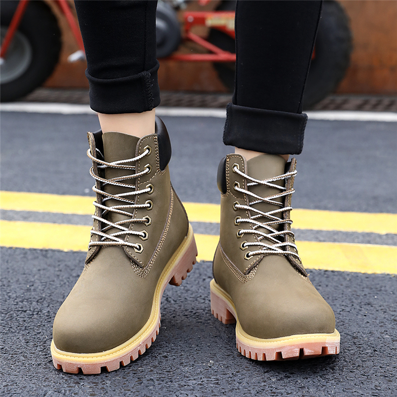 纽巴伦男款高帮工装马丁靴女新品百搭舒适英伦风女靴子秋冬季款式内里