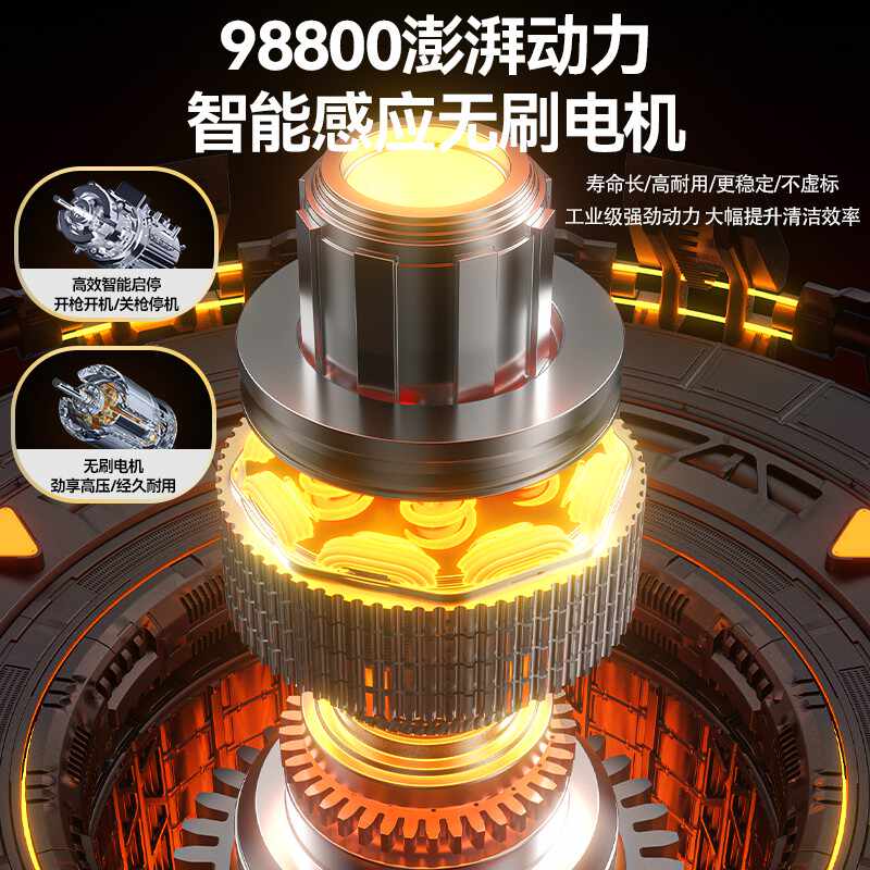 德力西洗车机神器家用220V高压水泵大功率新款水枪便携式强力洗地高清大图