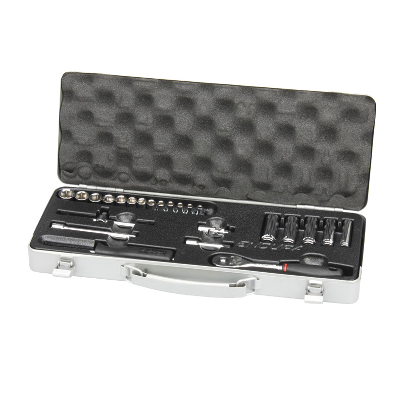 力易得 24件6.3mm系列套筒维修工具手动工具组套E1229 1套(货期3-5天)