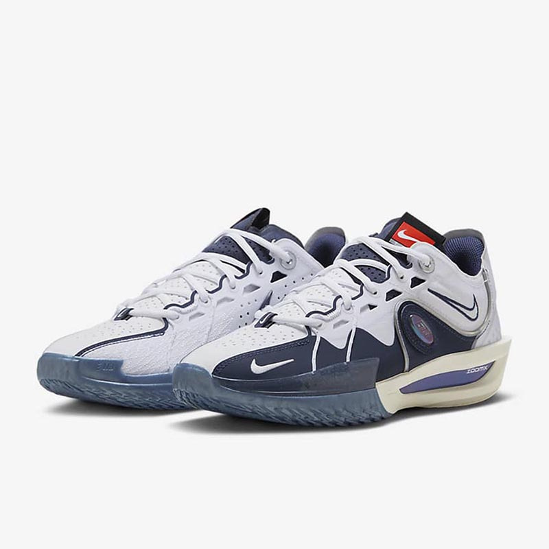 耐克男鞋nikeairzoomgtcut3白蓝色防滑实战篮球鞋fz5743100