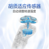 飞利浦(Philips)电动剃须刀干湿双剃浮动三刀头荷兰进口多功能理容S9000系列便携高端送礼胡须刀SP9861/13