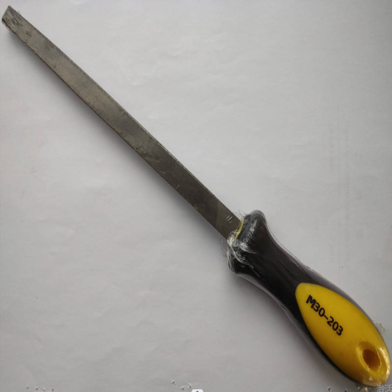 塑柄三角锉10“中齿高清大图