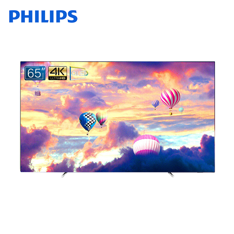 飞利浦 65英寸 OLED 超薄全面屏人工智能 HDR 4K超高清网络液晶智能电视机 65OLED784/T3