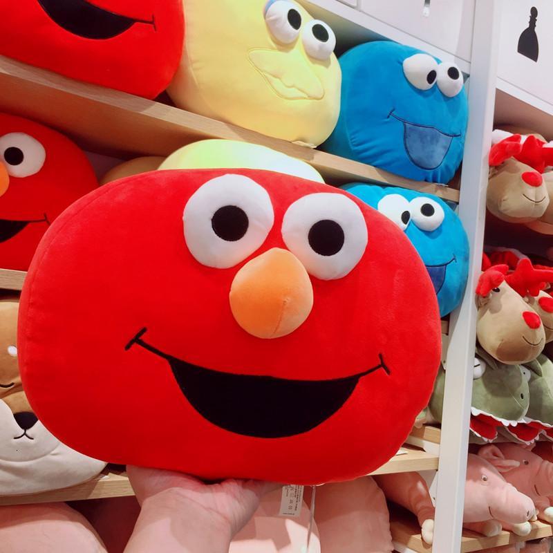 优品午睡女毛绒公仔红玩偶学生男正品红色艾摩抱枕正版芝麻街其它大小