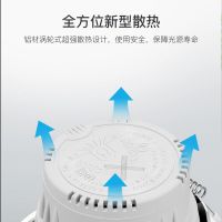 雷士照明led嵌入式筒灯家用客厅吊顶天花灯过道高亮孔灯高显节能66