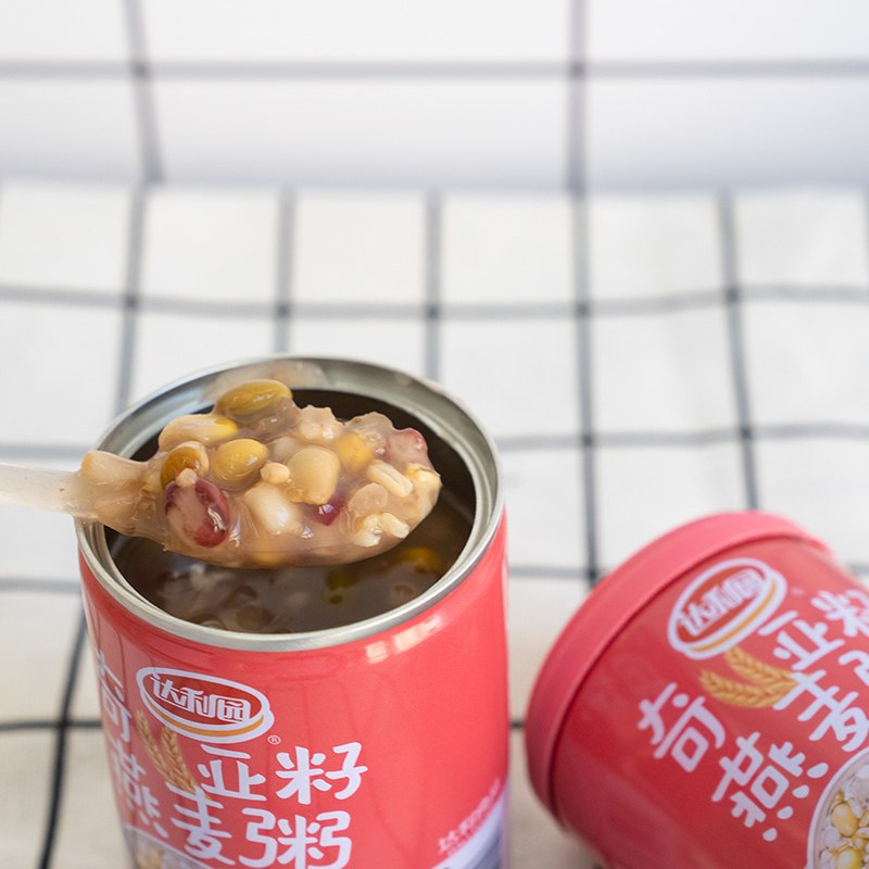 达利园奇亚籽燕麦粥280g*12罐 箱装 营养健康早餐速食粥走亲访友送礼佳品