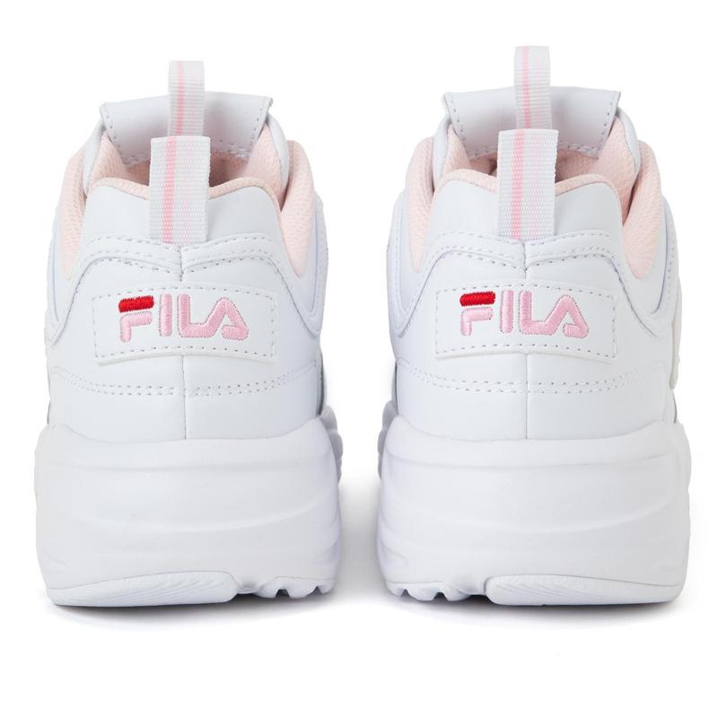 FILA厚底心形复古跑鞋女款小白鞋木纹底百搭休闲运动潮鞋高清大图