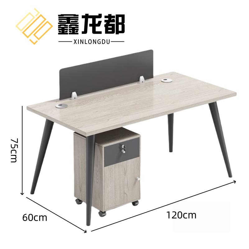 鑫龙都办公桌单人位张高清大图