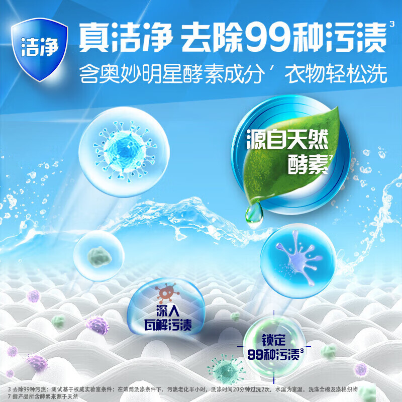 奥妙(OMO)三合一洗衣凝珠18颗 薰衣草 浓缩洗衣液持久留香除菌除螨高清大图