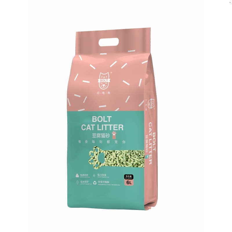 豆腐猫砂6L绿茶无尘结团吸水猫咪用品2.5kg高清大图