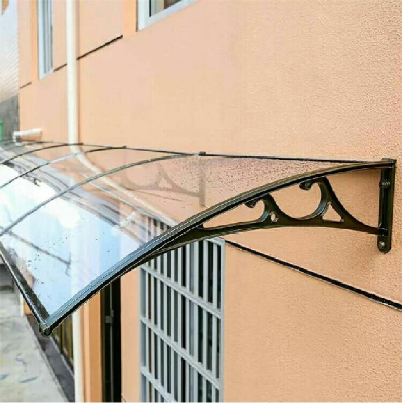 家柏饰corated铝合金雨棚户外露台雨篷遮雨阳棚阳台窗户防雨搭耐力板