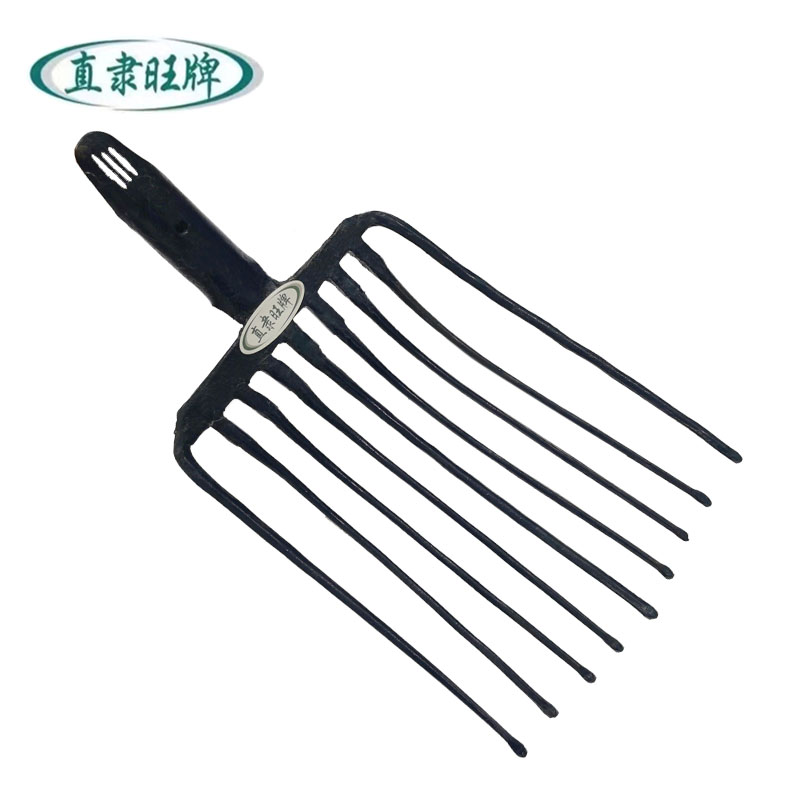 直隶旺牌 九齿钢叉 460*300mm 把高清大图