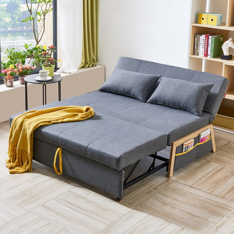 折叠沙发床两用可折叠古达双人书房折叠床小户型客厅多功能推拉伸缩床