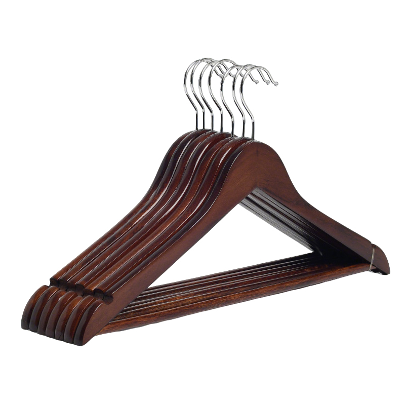 围达 实木衣架 实木仿古色38cm 组高清大图