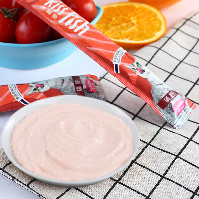 麦富迪猫零食亲嘴鱼磷虾猫条流质猫罐头幼猫成猫湿猫条