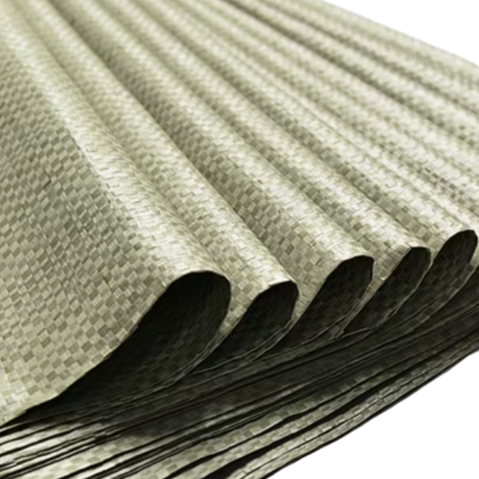 众慧创安 灰绿加厚编织袋 蛇皮袋子 物流打包袋 麻袋 60×80cm 个高清大图