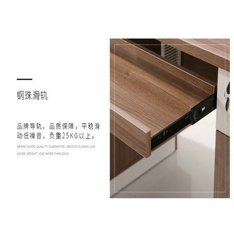 逐鹿中原HD系列免漆板办公桌办公屏风班台配套茶水柜HD-14简约现代 1.2米三门茶水柜 HD-14