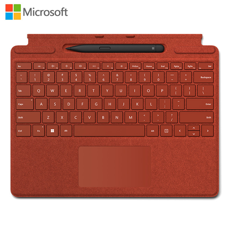 微软surfacepro特制版专业键盘盖超薄触控笔2适用pro8proxalcantara