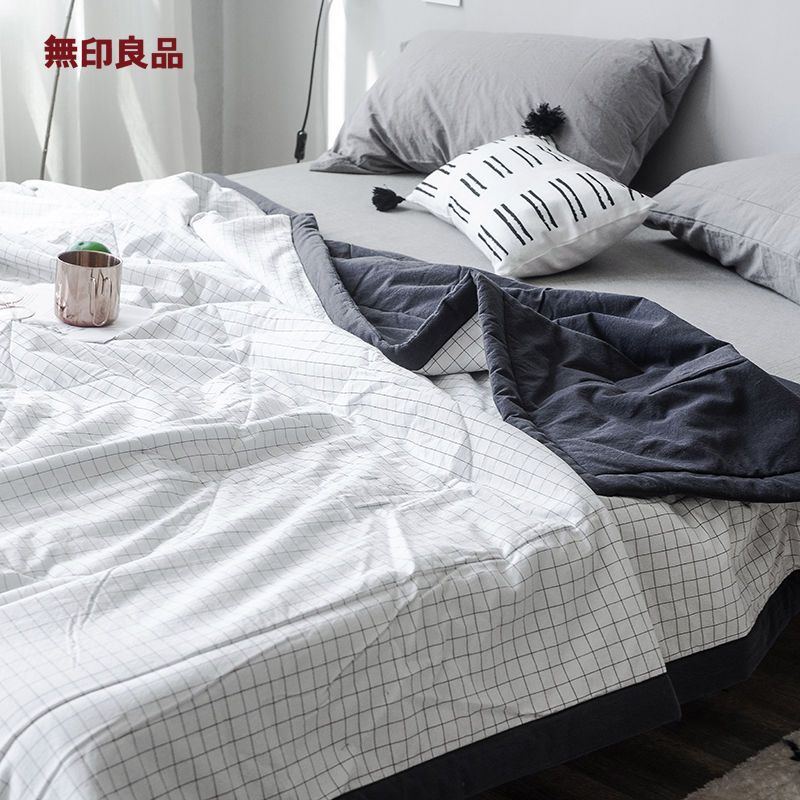 色织全棉水洗棉夏凉被单人双人纯棉夏天被子空调被
