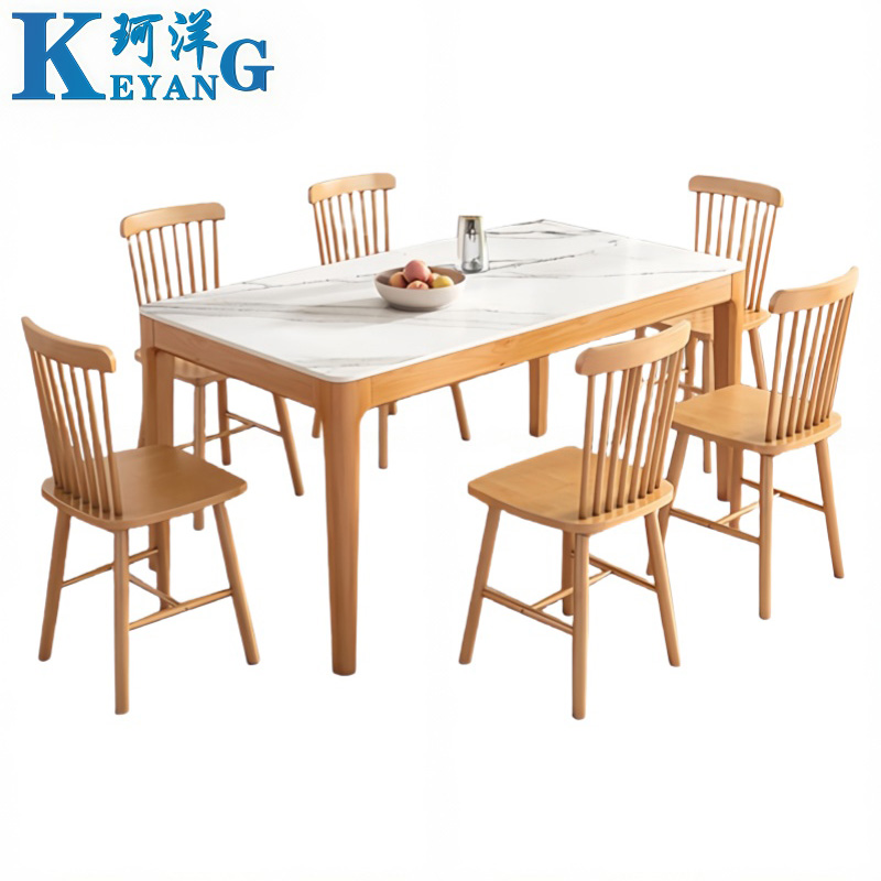 珂洋 餐桌 一桌六椅160*80*75cm 套高清大图