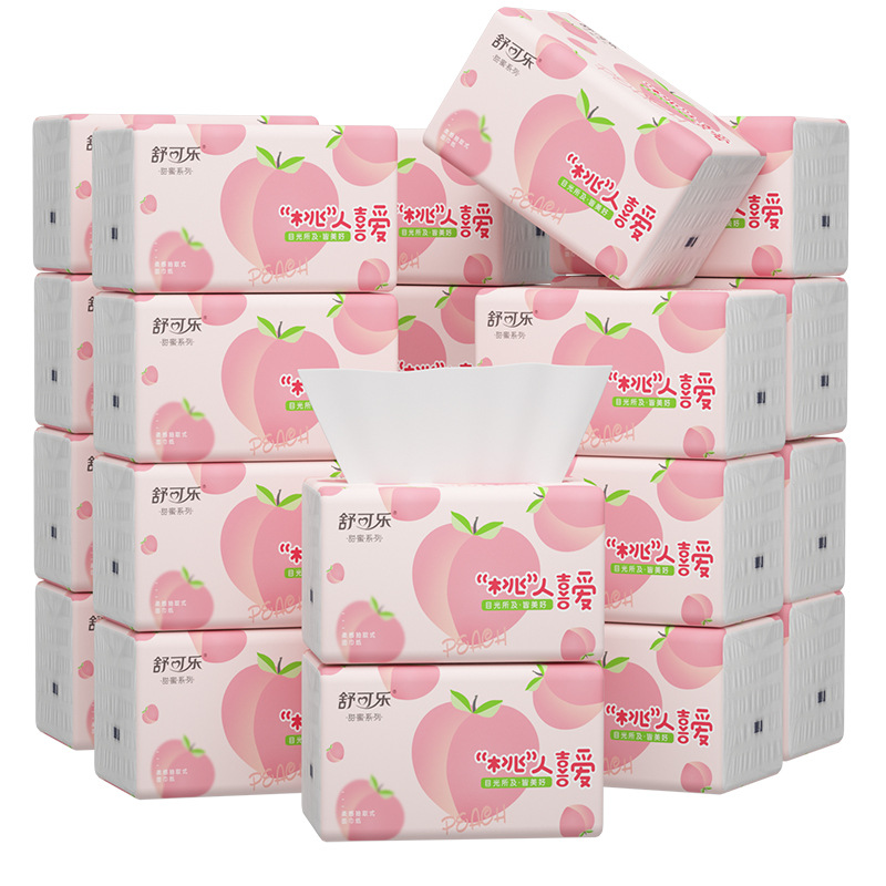 舒可乐30包抽纸400张大号餐巾纸大尺寸擦手纸家庭实惠装卫生纸巾高清大图