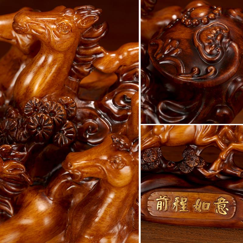 家柏饰(CORATED)马摆件工艺品马生肖摆件办公室办公桌创意客厅装饰艺术品乔迁礼品高清大图