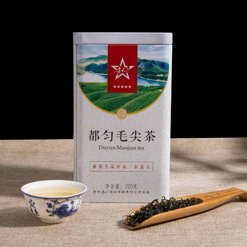 贵天下 2020年春茶新茶 都匀毛尖茶叶贵州高山云雾日照绿茶茗茶自饮罐装200g
