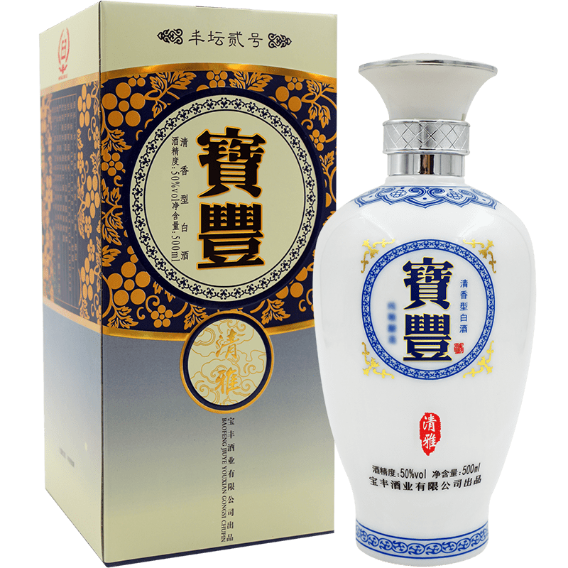 宝丰酒清香型50度丰坛贰号500ml单瓶装参数