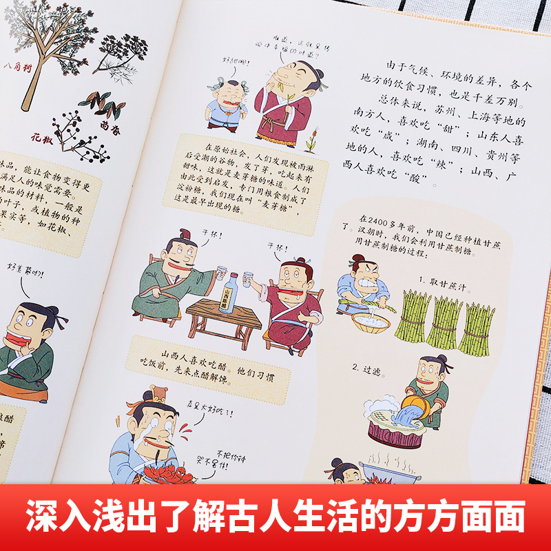 历史其实很有趣(全6册) [正版] 历史其实很有趣全6册古人的日常生活3-6-8岁幼儿早教书籍儿童历史百科绘本图画故事书