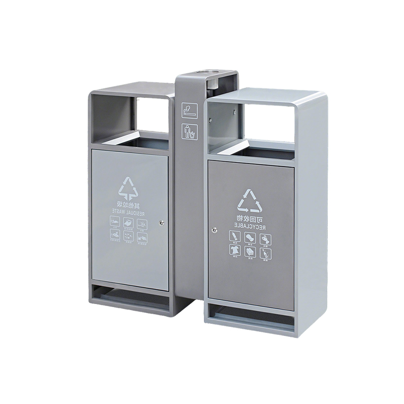 卫未来 户外垃圾桶 镀锌板88*33*98cm 个高清大图