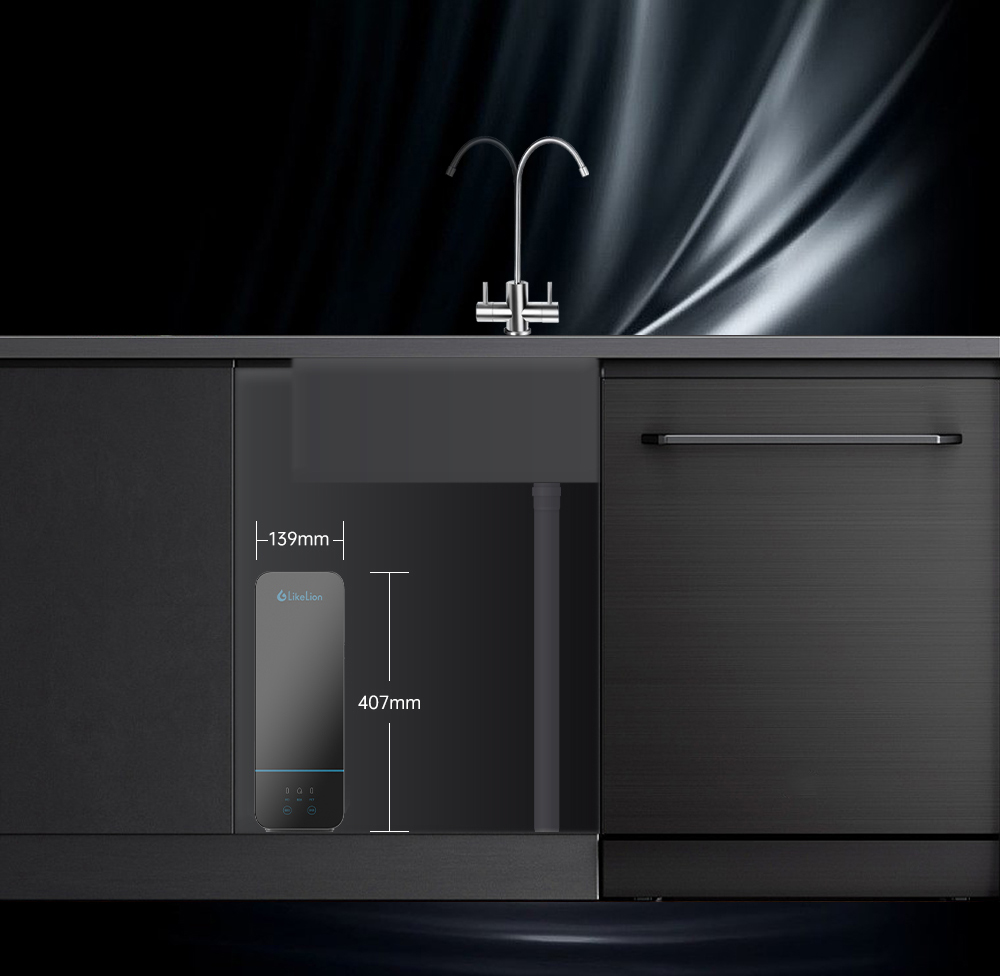 涞恩(LikeLion)反渗透厨下式净水器RO-EP800全屋净水800G低废水比一级水效智能报警0阻垢剂0陈水高清大图