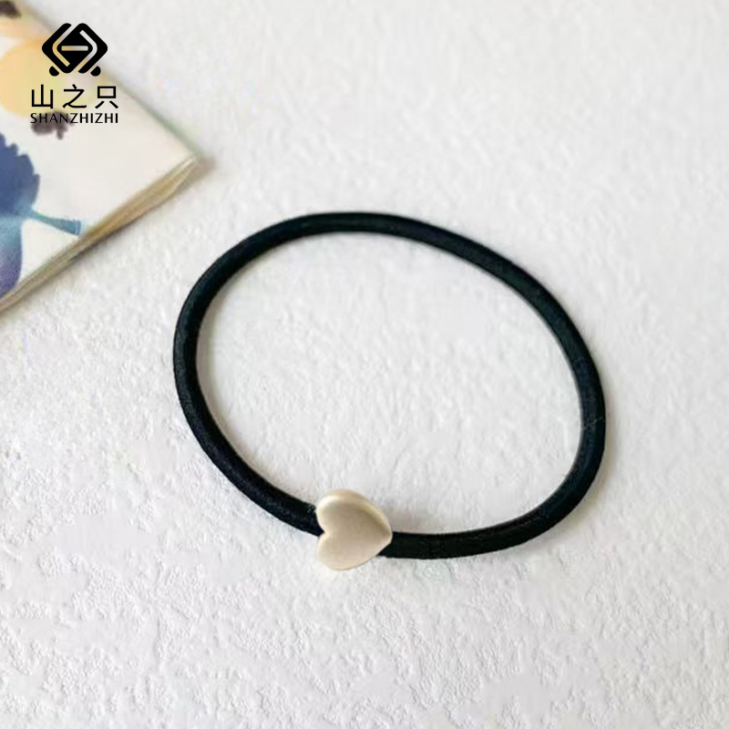 山之只 简约头绳基础弹力发圈 黑色 根高清大图