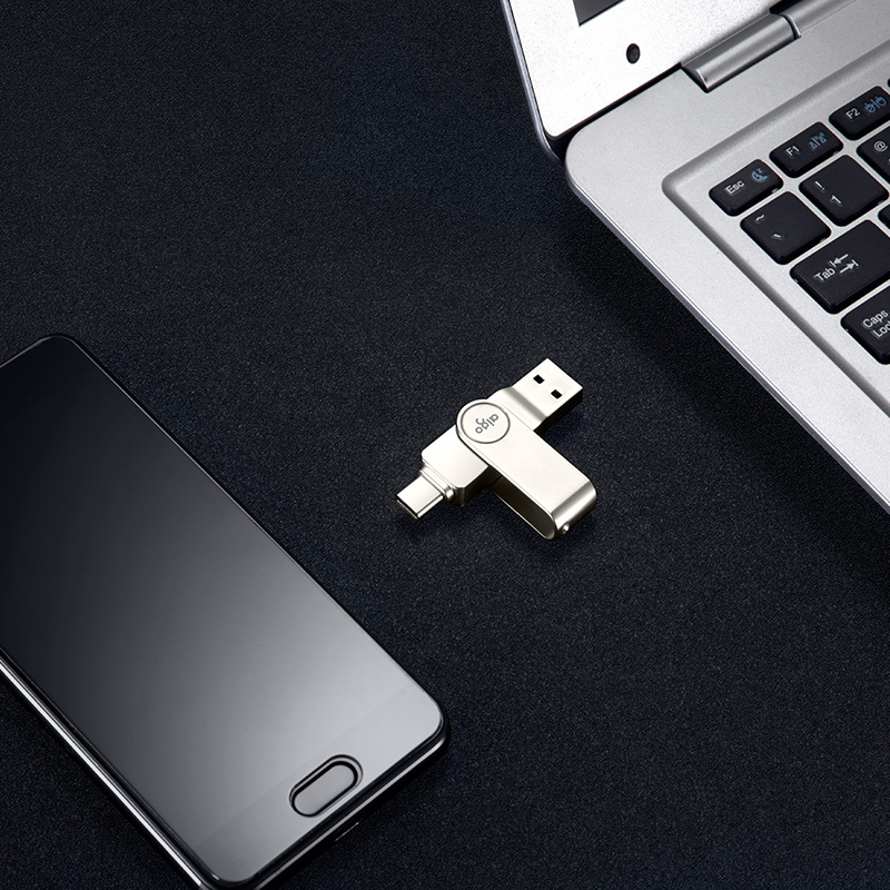 爱国者(aigo)U356手机u盘 256GB OTG安卓Type c双接口优盘手机电脑两用转换接头u盘车载高速正品创意