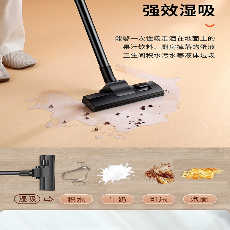 海尔桶式吸尘器HZ-T615 pro 15升大容量强劲吸力一键收线智能控制高清大图