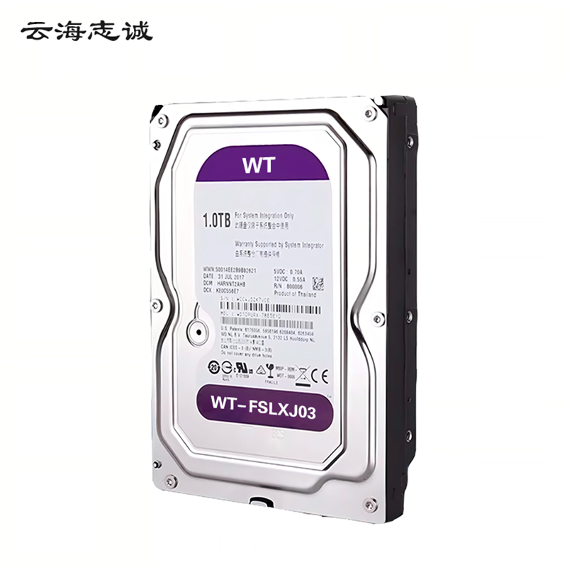 智能防鼠专用硬盘紫盘 WT-FSLXJ03 1只高清大图