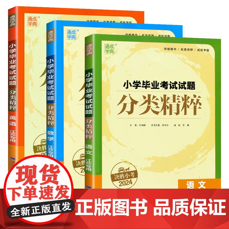 [江苏专用]2024小学毕业考试试题分类精粹试卷精编语文数学英语小学6/六年级练习册小升初专项训练真题模拟试卷资料总复习高清大图