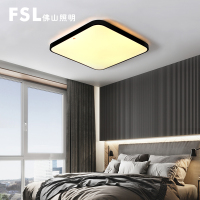 FSL佛山照明 LED吸顶灯简约现代方形三色调光客厅卧室亚克力灯具灯饰适用15方