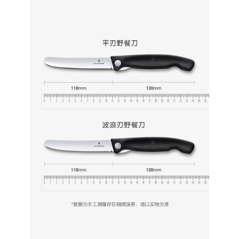 维氏(VICTORINOX)瑞士军刀锋利锯齿不锈钢进口11cm波浪刃红色折叠水果刀高清大图