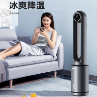 志高(CHIGO)无叶风扇空调扇制冷家用冷气扇落地塔扇冷风机水冷无叶电风扇_冷月白空调扇遥控款-12档风速