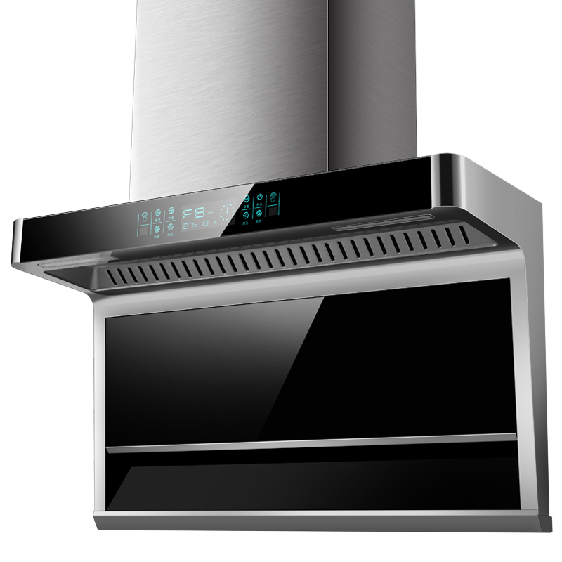 [保5年]欢呼好太太[升级款]新款40立方大吸力7字型抽油烟机顶侧双吸油烟机家用自动清洗平板单烟机B11自行安装高清大图