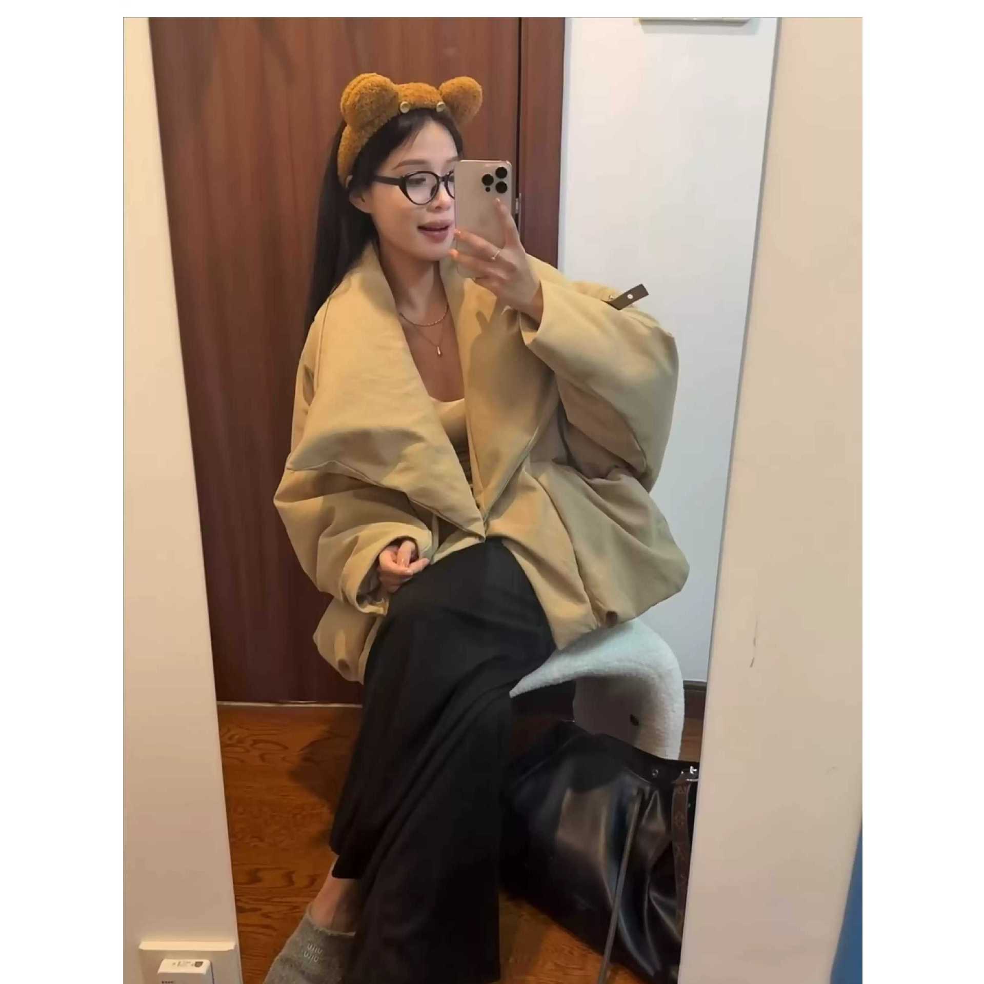 短款棉服女冬季新款2025年新款洋气高级感小众设计感小个子外套高清大图