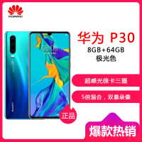 华为（HUAWEI） 华为 P30 8GB+64GB 极光色 移动联通电信4G全网通 麒麟980智能芯片 未来影像超感光徕卡三摄 AI拍照 双卡双待华为手机