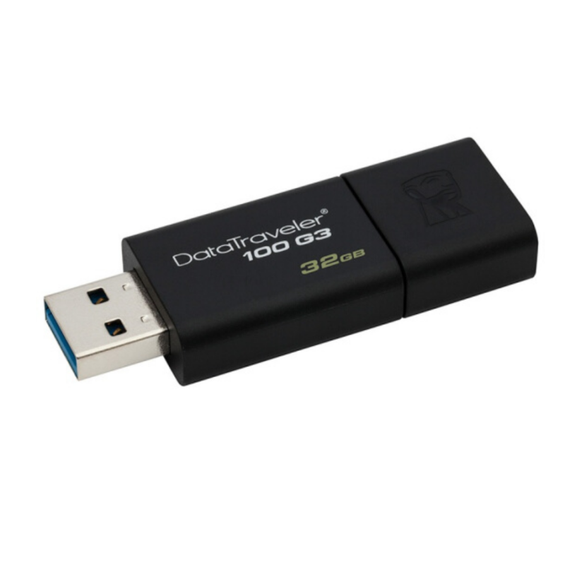 金士顿(Kingston)DT 100G3 32GB USB3.0 U盘 高速车载U盘 黑色