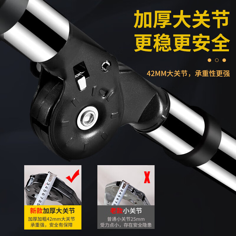 步步稳不锈钢伸缩梯家用折叠梯竹节梯工程升降爬梯双面人字梯4.2m 40间距 (BY)/个