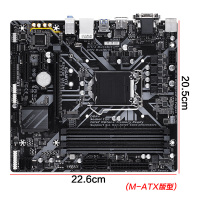 技嘉（GIGABYTE） B365M DS3H主板 +英特尔I3 9100FCPU套装支持Win7 M.2插槽，DDR4 1151针