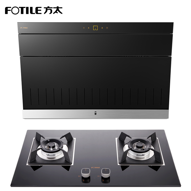 方太(FOTILE) 侧吸式双核风机 触控式抽油烟机燃气灶烟灶套餐 JX78+HC26BE 15.5立方 天然气/液化气