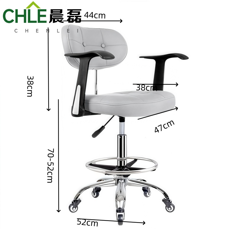 晨磊 吧台椅 滑轮款 把高清大图